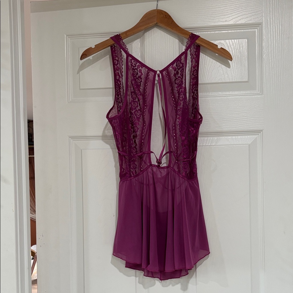 Lacy Purple Chemise